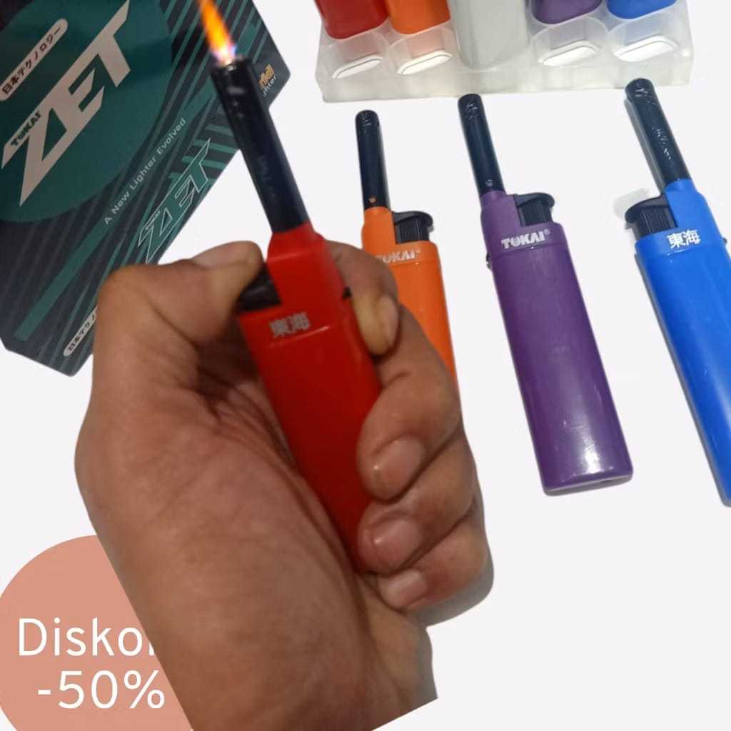 mancis korek api gas bara tokai bisa isi ulang pemantik kompor tokai ZET