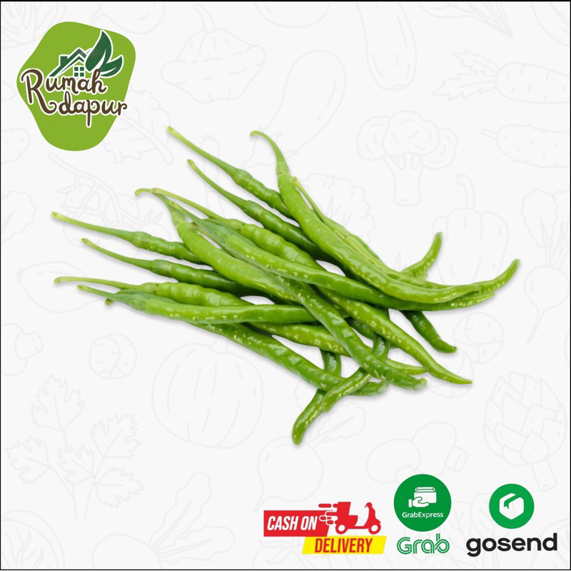 

CABE HIJAU KERITING / PER PACK