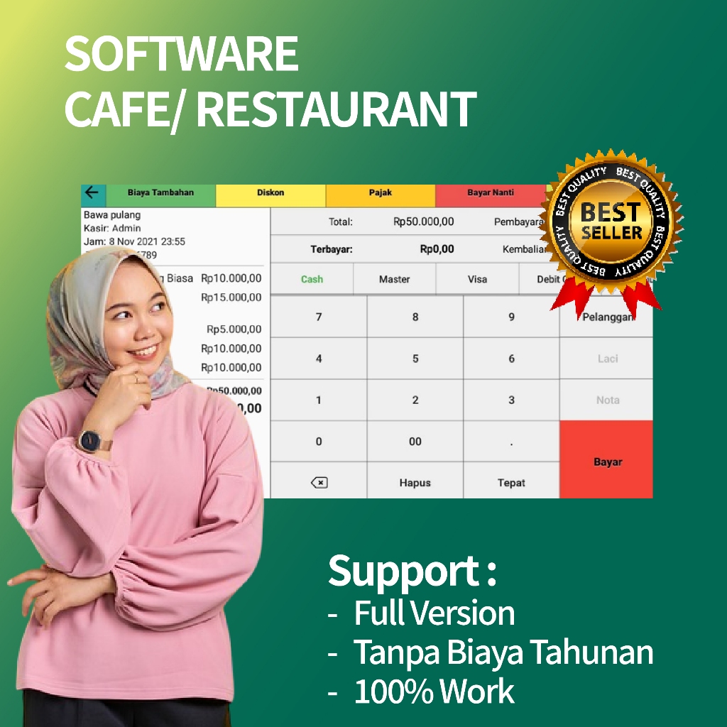 Software Program Aplikasi Kasir untuk HP Android atau Tablet Android Full Version Restoran Cafe