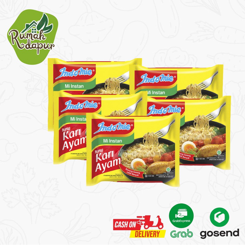 

Mie Instan Indomie Kari Ayam Isi 5 Pcs