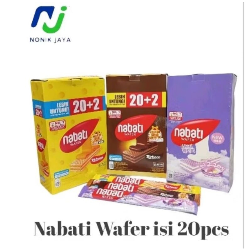 

Nabati Wafer Box ALL VARIAN Isi 20 Pcs@6g