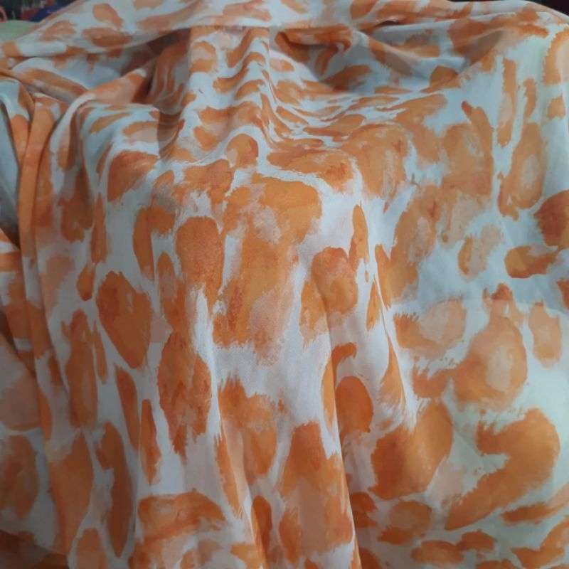 Kain sifon premium | Harga/0,5m | bahan sifon motif bunga | bahan sifon motif | kain sifon motif ...