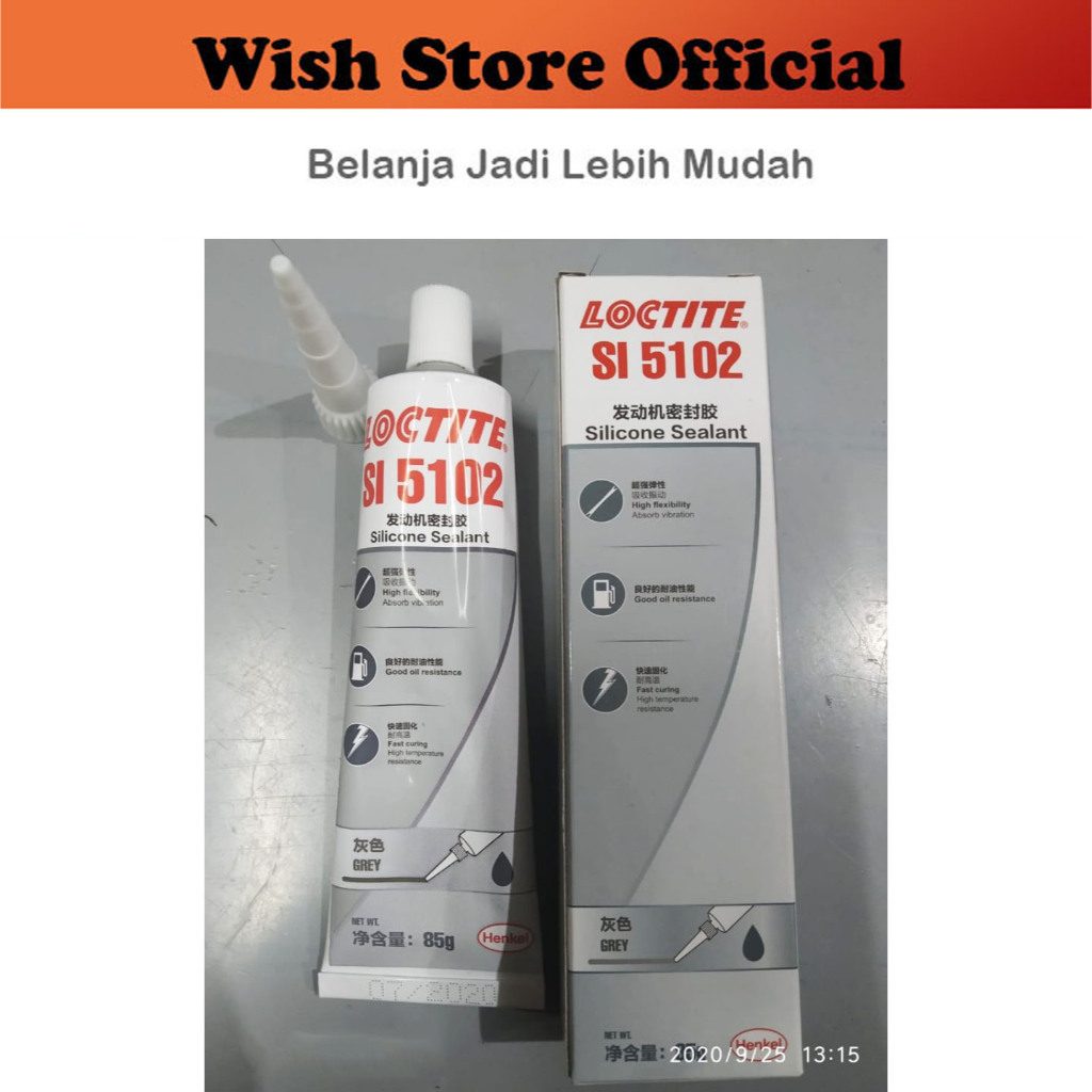 Lem Silicone sealant loctite SI 5102 grey 85gr / Lem Paking Packing & Radiator / Gasket / lem silico