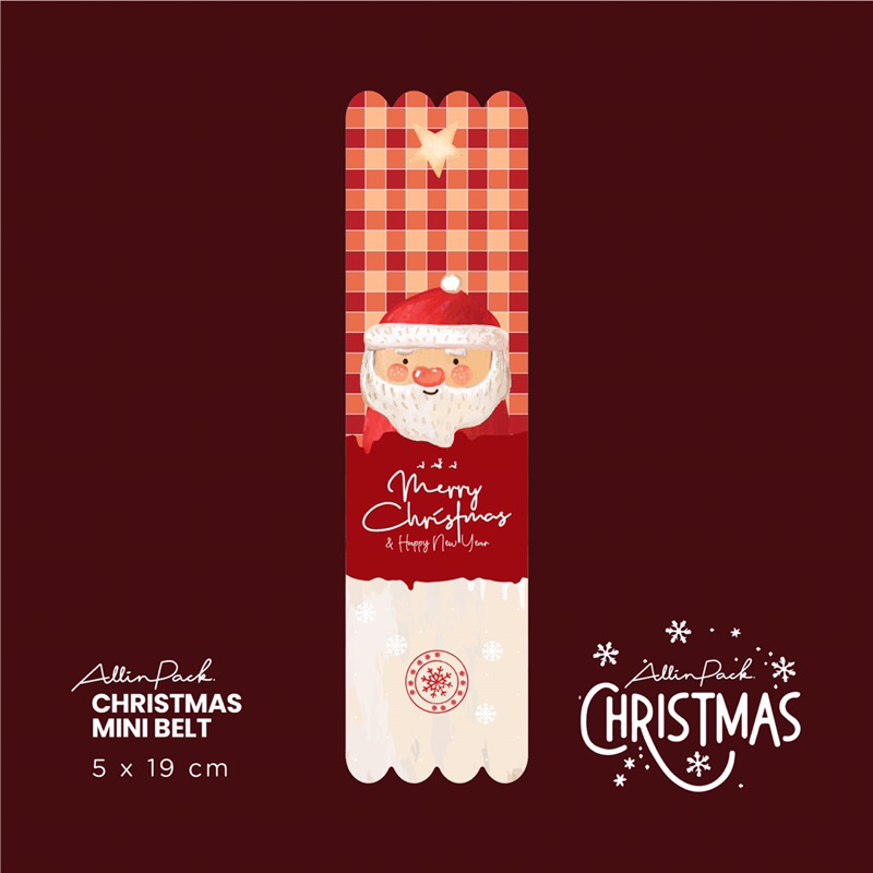 

paper sleeve pendek natal isi 10 5x19cm