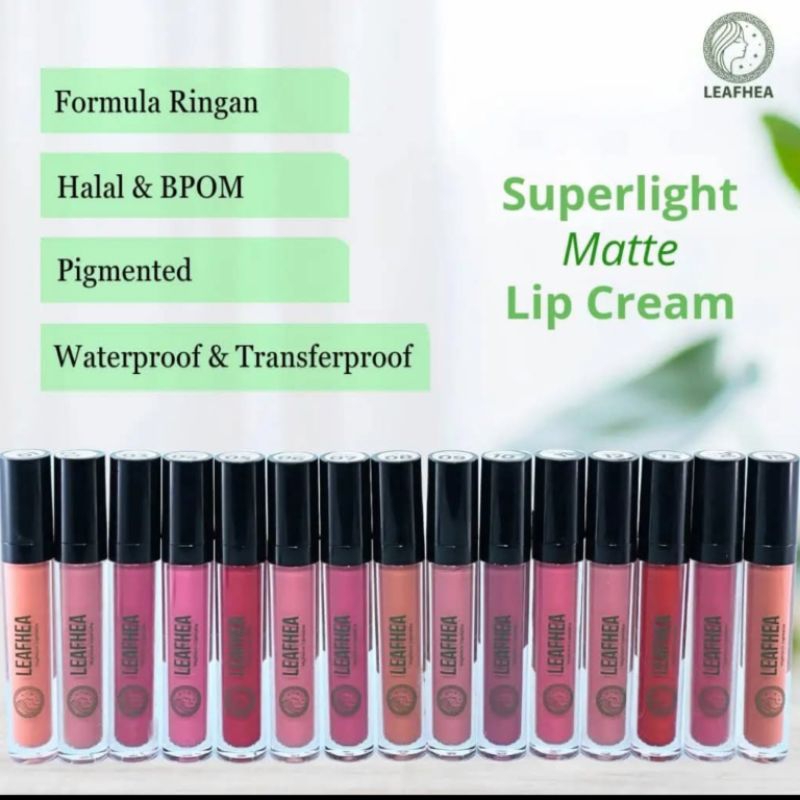 Lipmatte Leafhea, Lipmatte ringan, Lipmatte Lembut, Lipmatte halal bpom