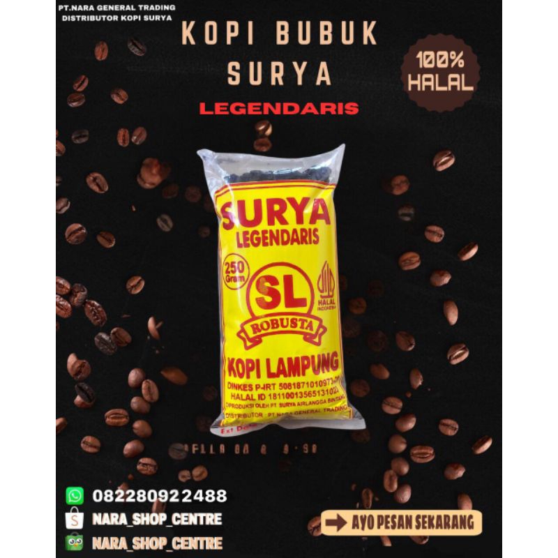 

KOPI BUBUK CAP SURYA LEGENDARIS