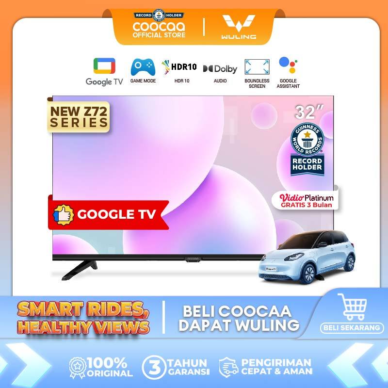 [Google TV] COOCAA 32 inch Smart TV - Digital TV - Netflix/Youtube - Google Assistant - Dolby Audio 