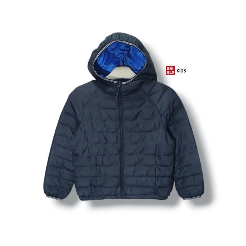 UNIQLO Kids Puffer Jacket Navy Size 130 fit 7-8 years (P51xL41) jaket hangat anak