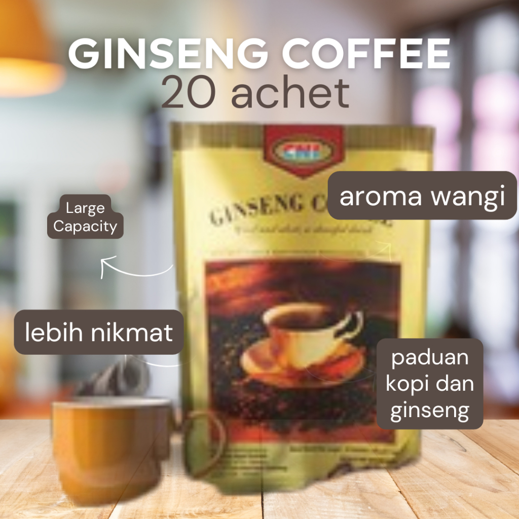 

CNI Ginseng Coffee kopi ginseng asli original isi 20 sachet