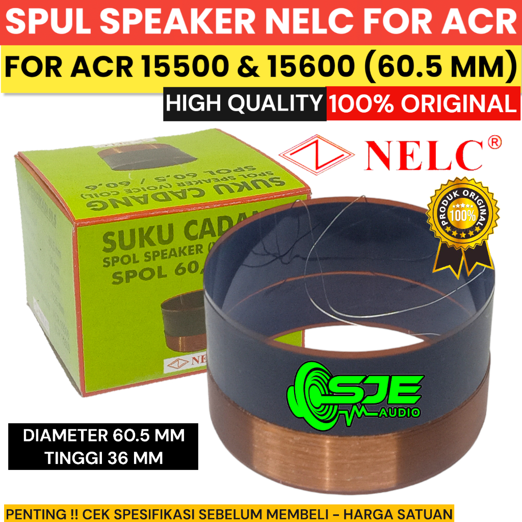 SPUL SPEAKER ACR 15500 15600 60.5 MM - 60,5 MM SEPUL 60.5MM 60,5MM VOICE COIL SPOL SPOLL SPOOL SPULL