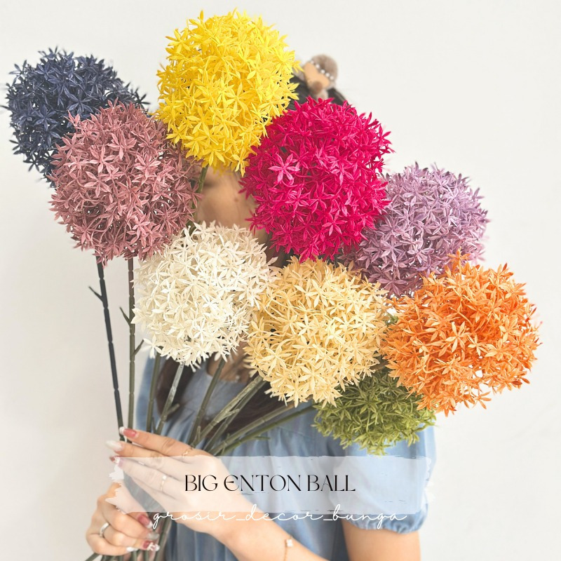 QC [CAS] BIG ENTON BALLS artificial hydrangea bunga hidrangea  Hortensia Dekorasi Pesta Pernikahan m