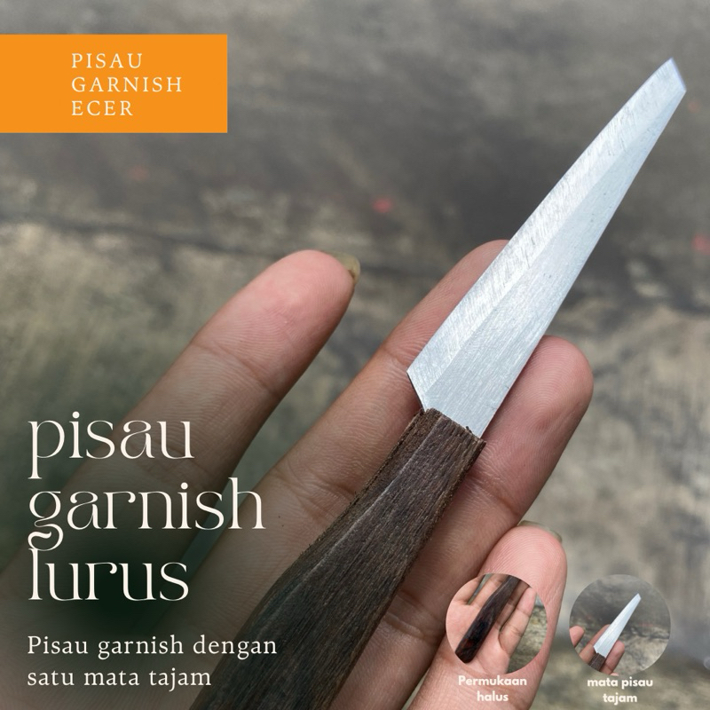 Ecer pisau garnish - pisau garnish satuan - pisau garnish - pisau ukir buah dan sayur