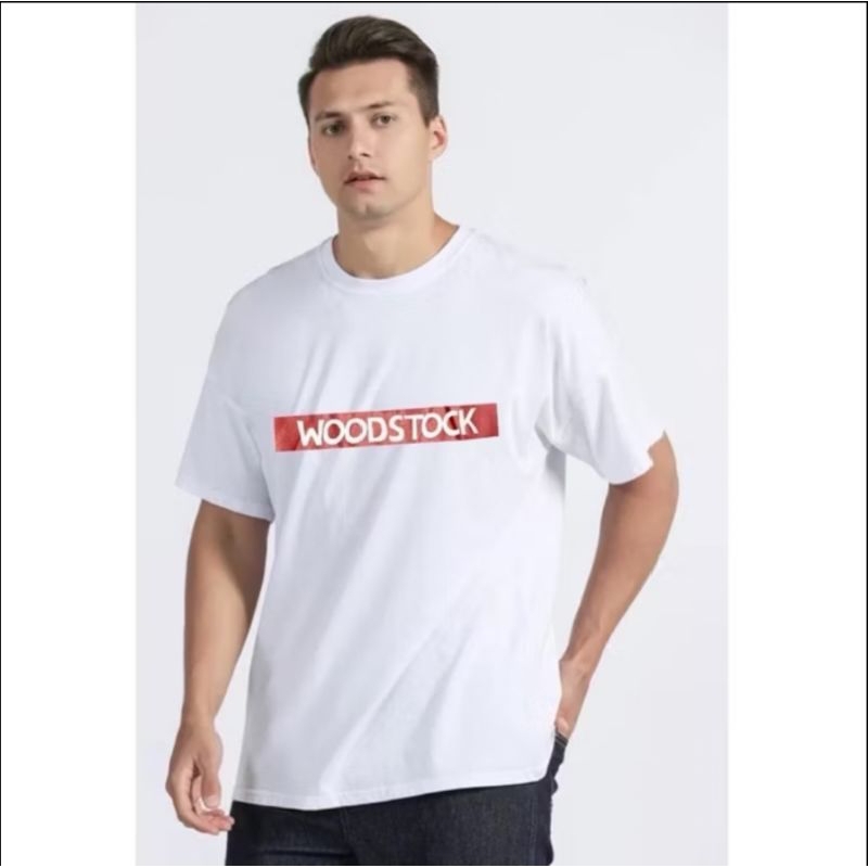 kaos distro branded/Woodstock Artwork T-shirt