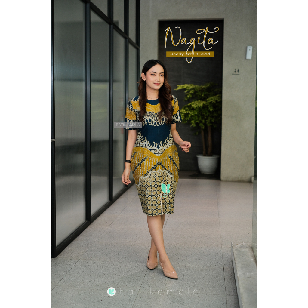Amala Dress Batik Premium Nagita