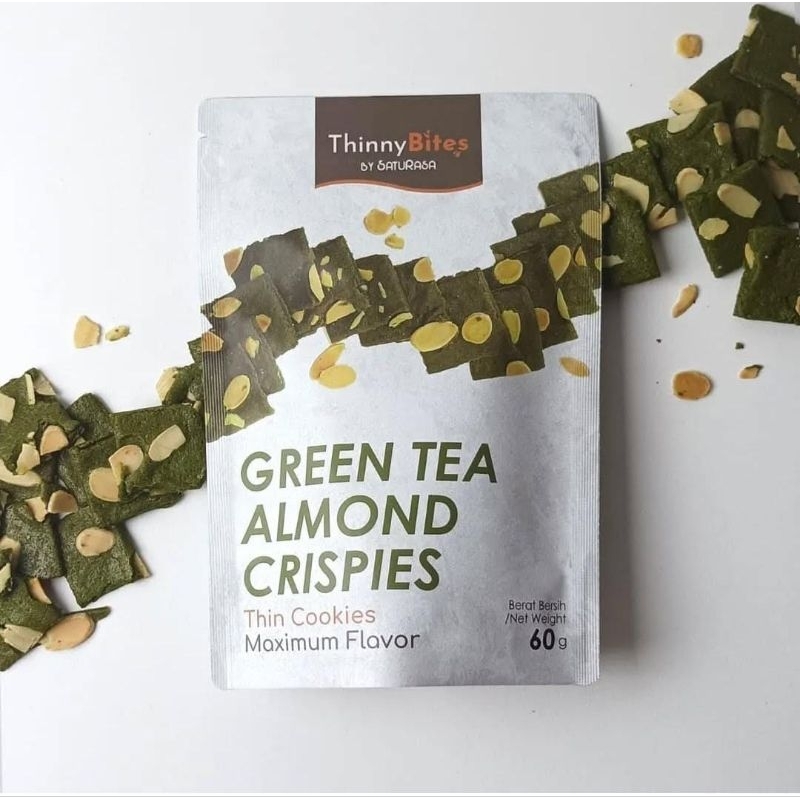 

Green tea almond crispies