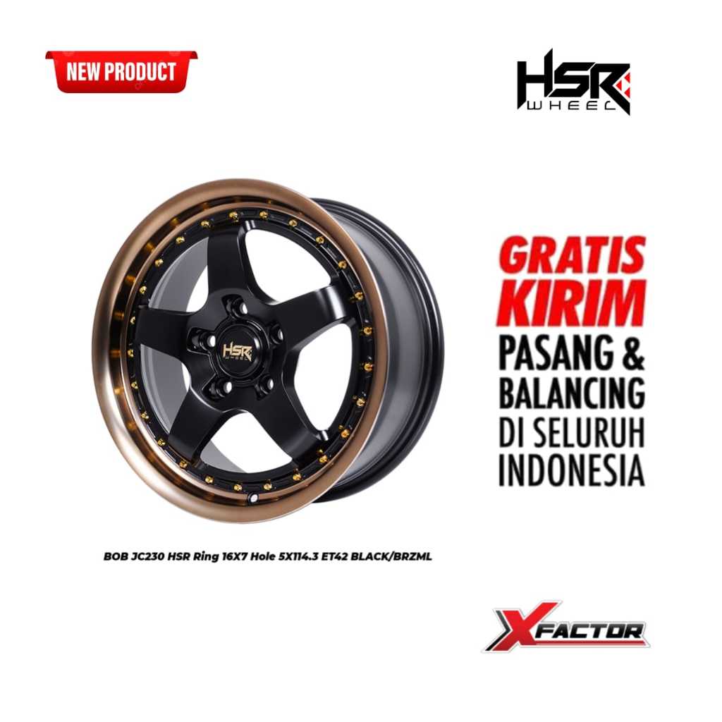 VELG LUXIUO R16 VELG HSR RING 16 HSR BOB R16X7 H 5X114,3 ET 42