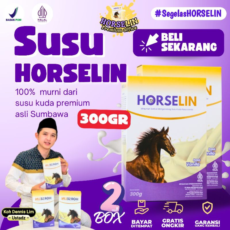 

PAKET 2 BOX HORSELIN Susu Kuda Liar Sumbawa Premium Atasi Nyeri Sendi dan Pegal Linu Asli Original