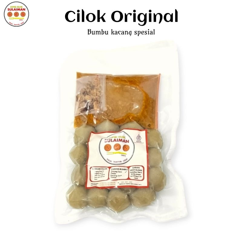 

Cilok Sulaiman Original isi 20 butir Bumbu kacang spesial