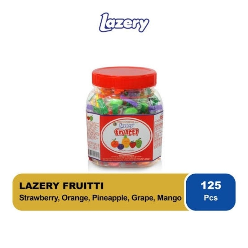 

Lazery Fruitti Toples Permen Lunak Aneka Isi 125 Pcs