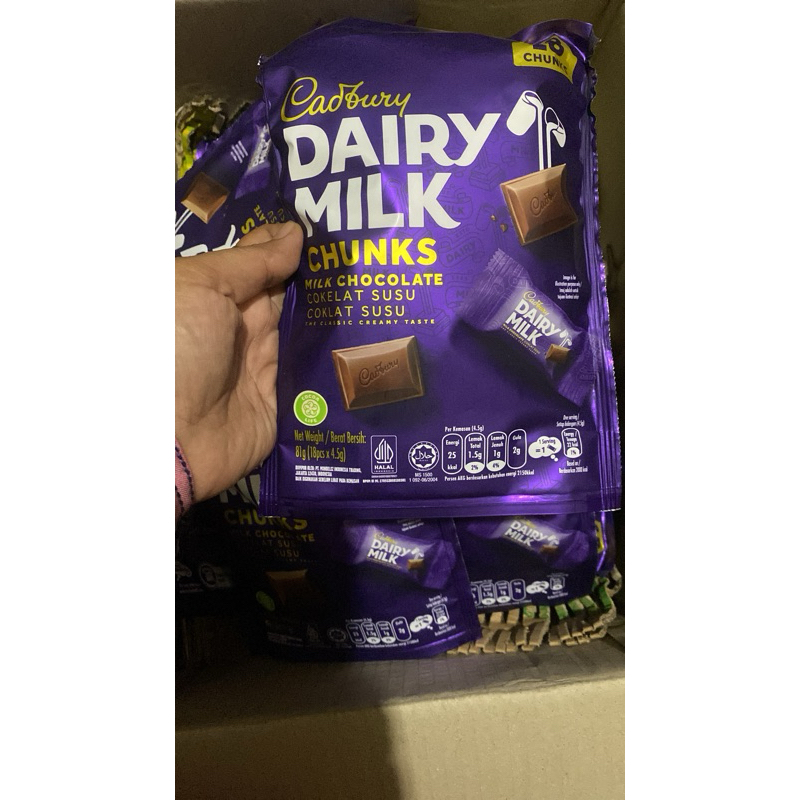 

dairy milk sharebag isi 18