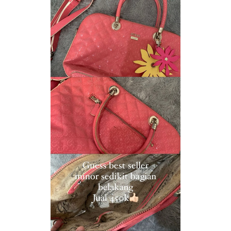 PRELOVED Tas branded CHARLES & KEITH & GUESS mini slingbag dastbag paperbag