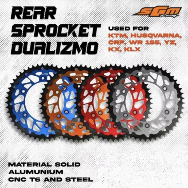 Gir Belakang SGM Racing Dualizmo 520 - KTM HUSQVARNA YZ WR155 CRF
