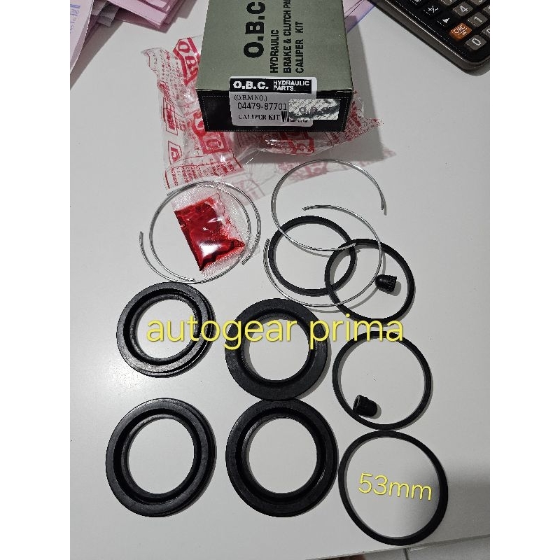 caliper kit karet rem cakram charade g10