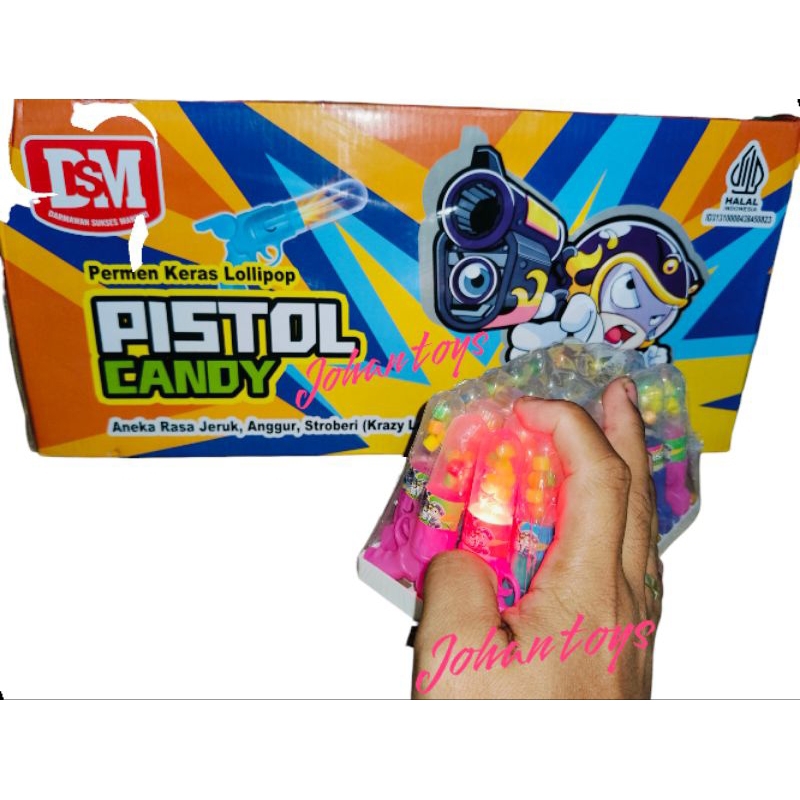 

30 PCS PISTOL CANDY PERMEN KERAS Lollipop DSM