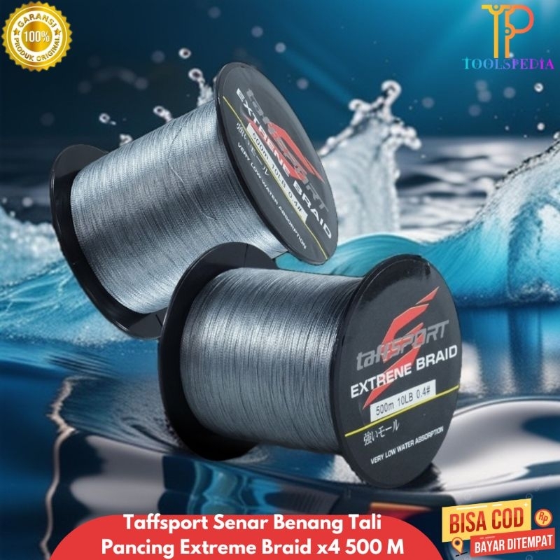 TaffSPORT Senar Benang PE X4 Extreme Braided 500 Meter