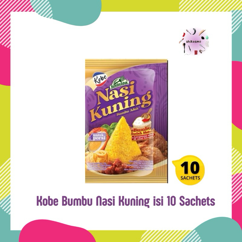 

Kobe Bumbu Aduk Nasi Kuning isi 10 Sachet