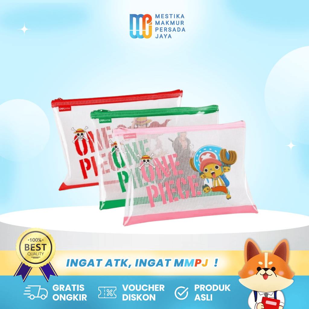 

Deli Pencil Pouch – Tempat Pensil Serbaguna / Kotak Pensil Anak EF710
