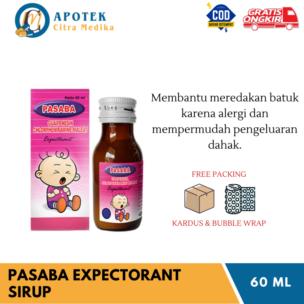 Pasaba 𝐄𝐱𝐩𝐞𝐜𝐭𝐨𝐫𝐚𝐧 𝐒𝐢𝐫𝐮𝐩 𝟔𝟎𝐌𝐋 - Meredakan Batuk Berdahak dan Pilek