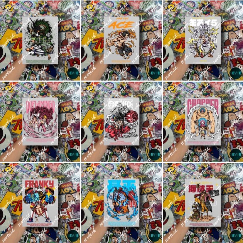 

Stiker Sablon Setrika Sablon ONE PIECE B
