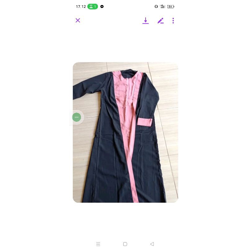 gamis bt bekas layak pakai