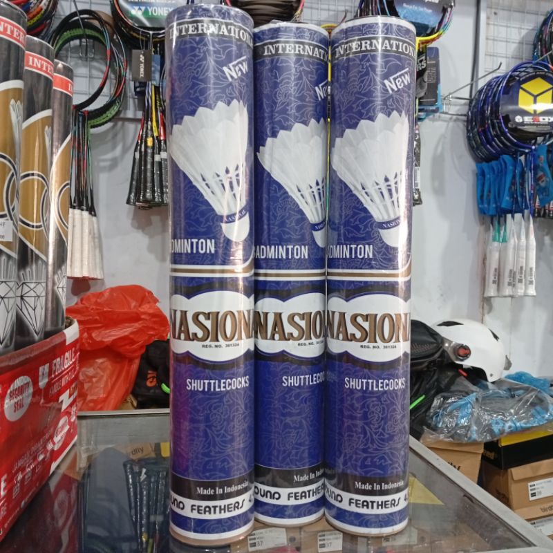 Kok badminton NASIONAL 1 slop isi 12 pcs / Bulu Tangkis Nasional