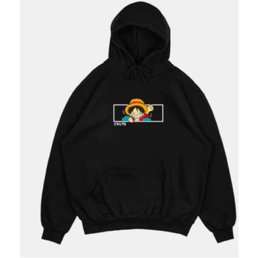 Hoodie Jumper Anime Collection Luffy (Bordir) (Pria & Wanita)