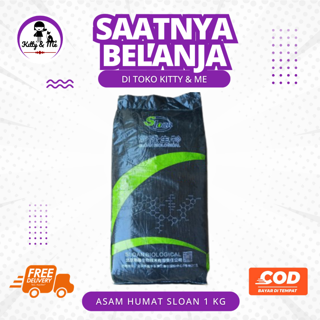 ASAM HUMAT SLOAN 1 KG - Untuk Pertanian dan Lainnya