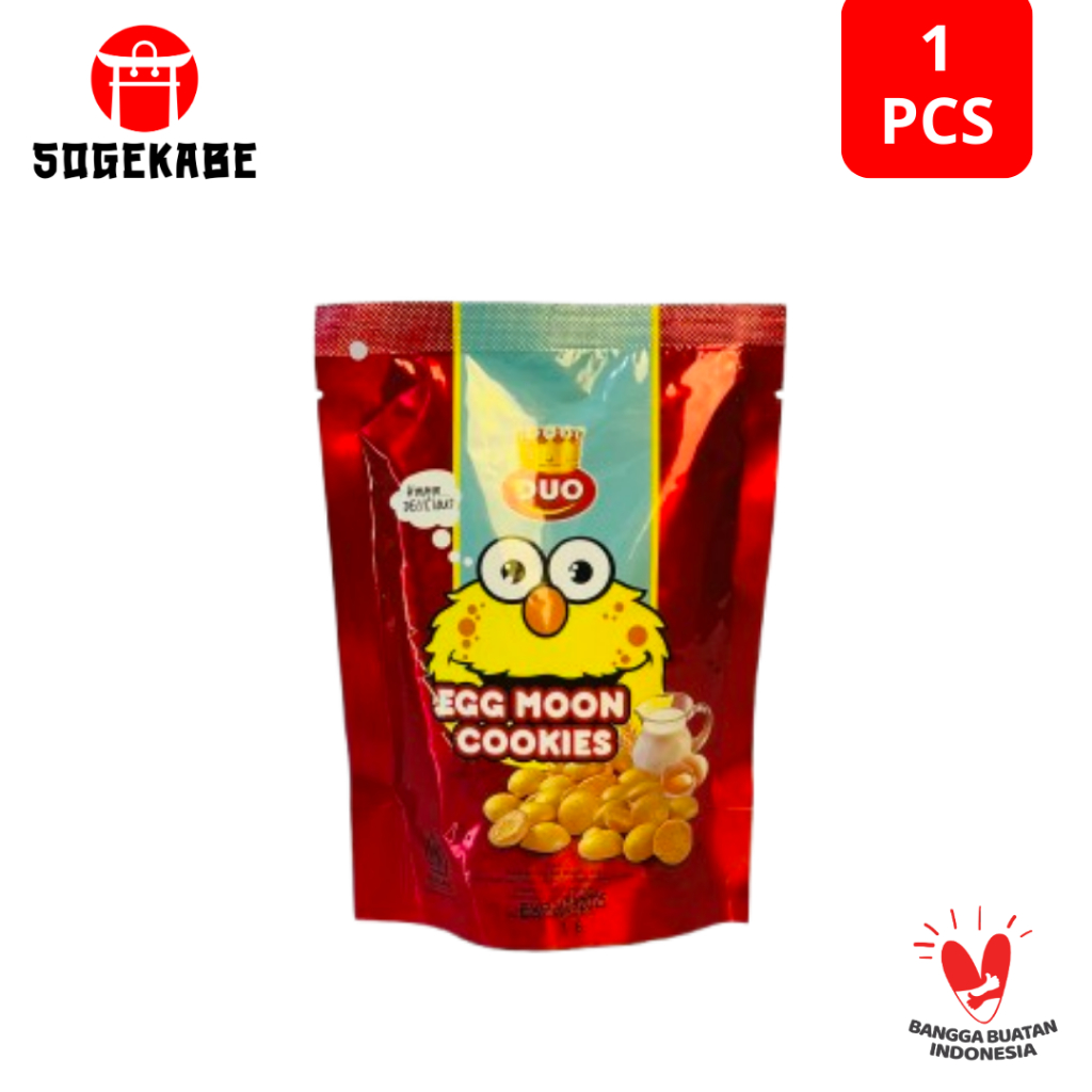 

Duo Egg Moon Cookies - Snack kukis - Jajanan Kemasan Standing Pouch 30Gr