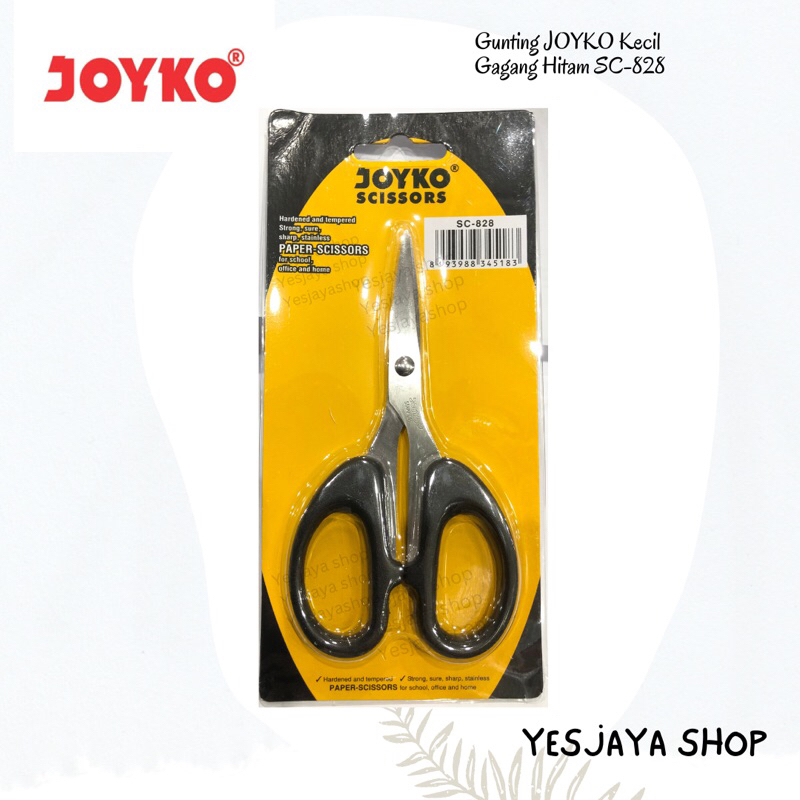 

{1 pc} Gunting Joyko Kecil Gagang Hitam SC 828 / Gunting Kertas Kecil Joyko SC-828 / Gunting Joyko SC 828 Kecil