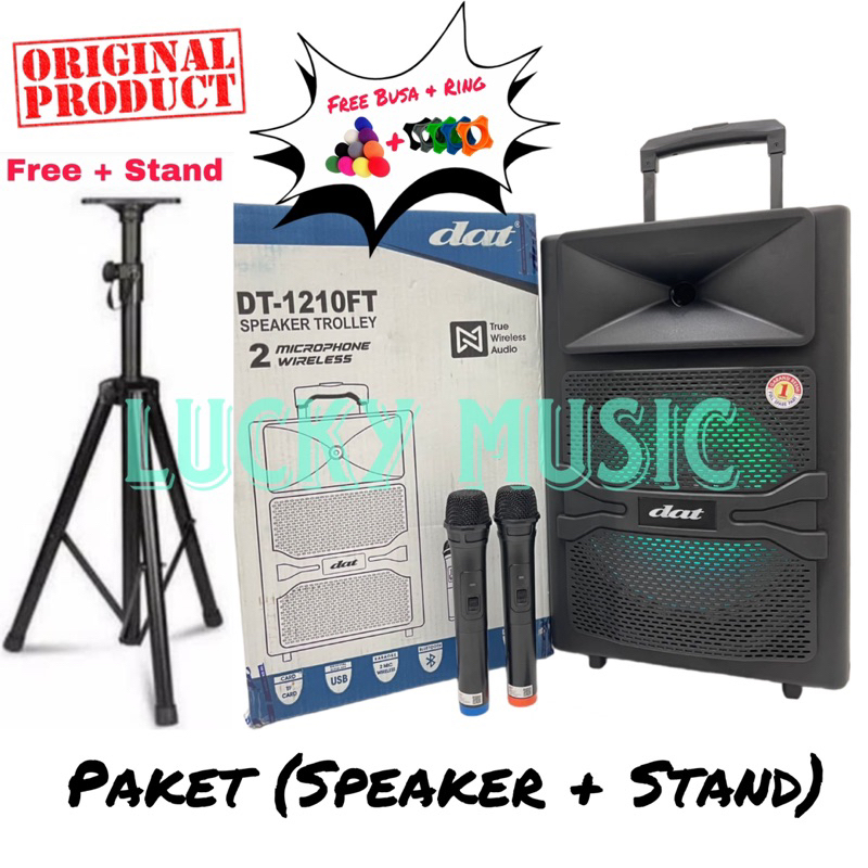 Speaker Portable wireless DAT DT 1210 FT Original 12 Inch dat 1210 ft dat dt 1210ft Stand