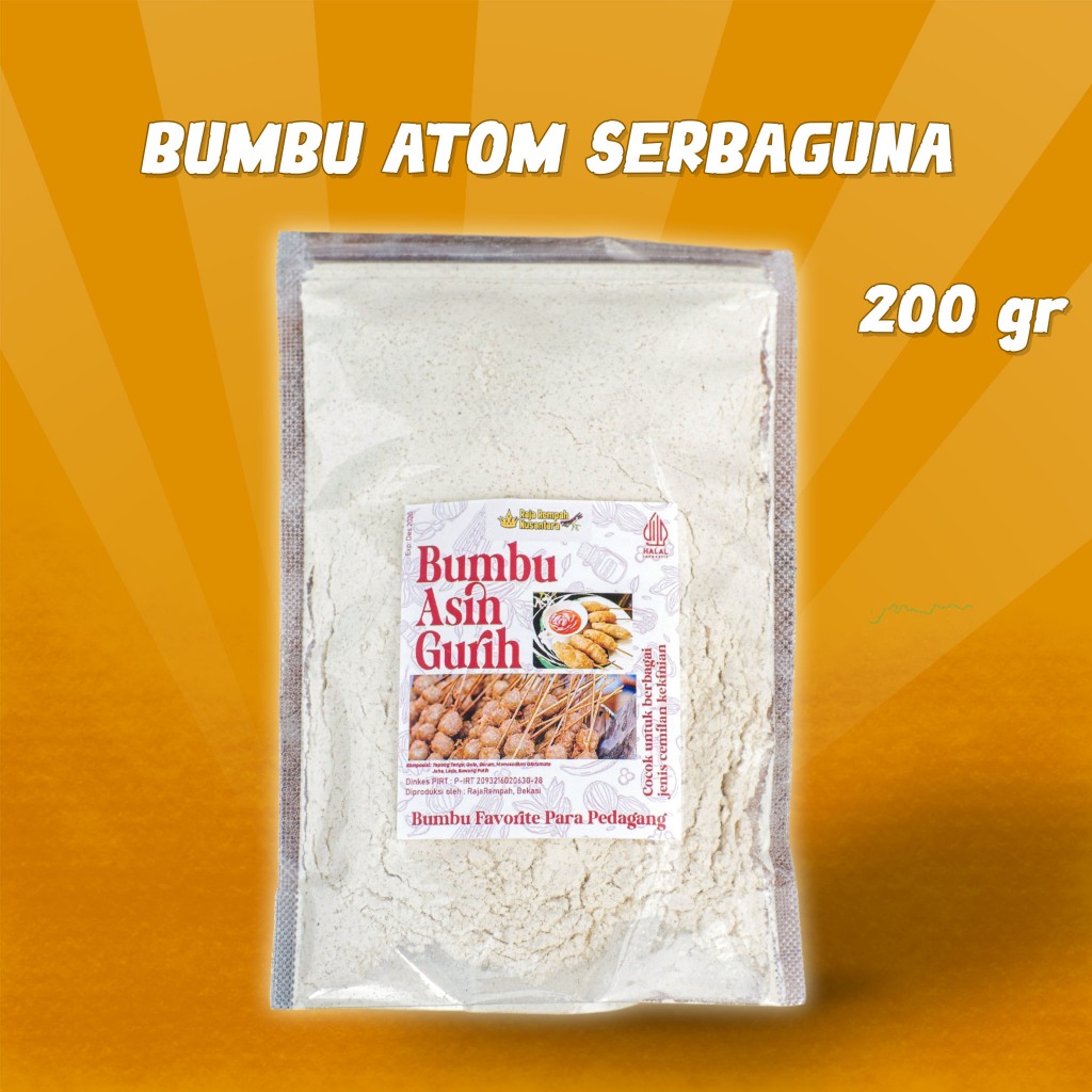 

Bumbu Penyedap Serbaguna TABUR RASA Bumbu Atom - rmh001
