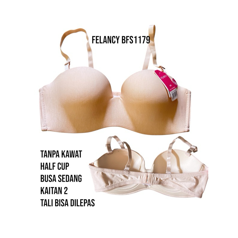 bra felancy tanpa kawat half cup bfs1179 bfs2017 bfs1024