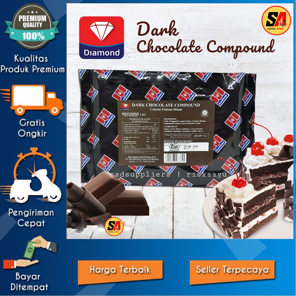 

COKLAT BATANGAN / COMPOUND DARK DIAMOND BLOK REPACK 250 GRAM