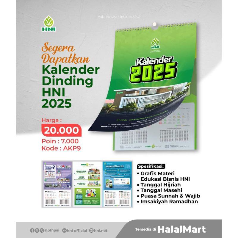

Kalender HNI 2025