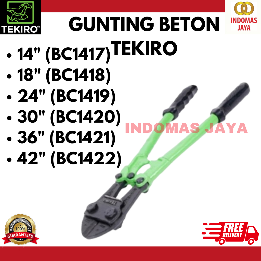 TEKIRO GUNTING BETON 14 - 18 - 24 - 30 - 36 - 42 inchi GUNTING BESI RANTAI KAWAT Bolt Cutter TEKIRO 