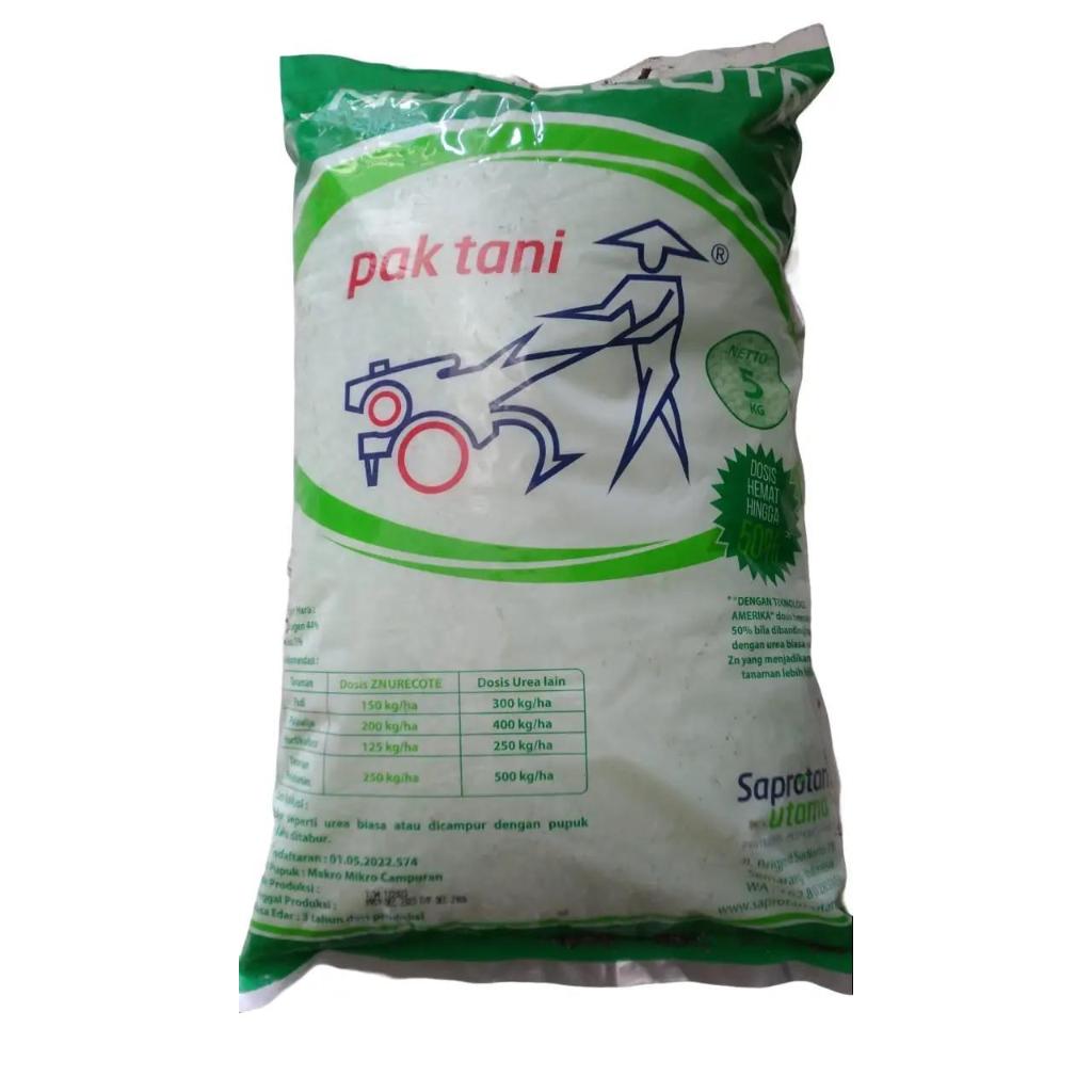 Shopritz Pupuk Nitrogen Zn Urecote Pak Tani 5 Kg Original