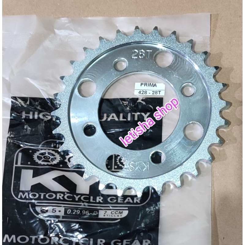 GIR GEAR BELAKANG KECIL HONDA ASTREA GRAND LEGENDA SUPRA WIN 28,29,30,31,32,33t tajima