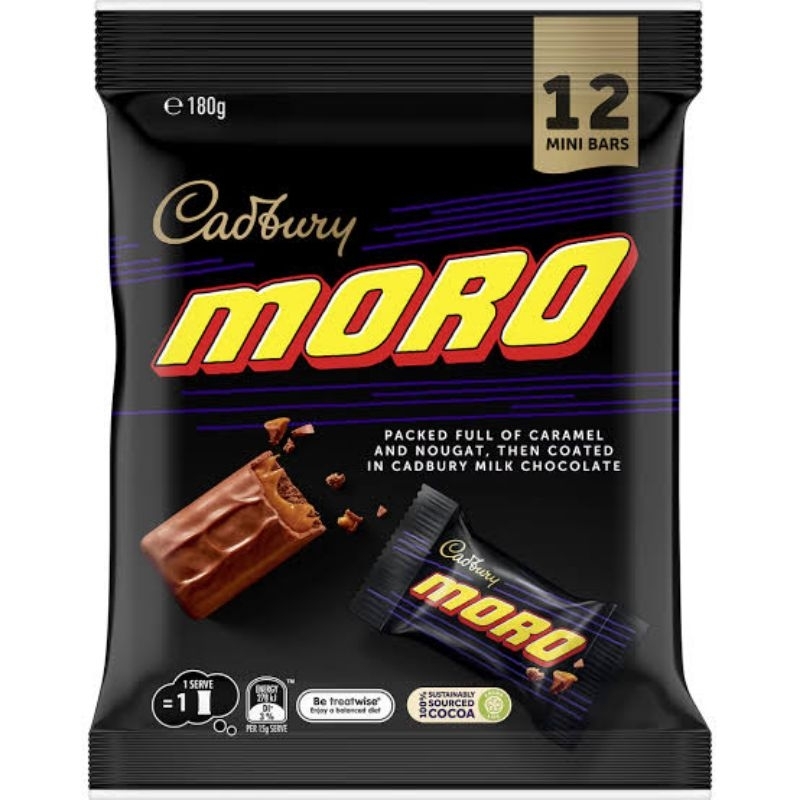 

Ready stok (bisa COD) Cadbury Moro mini bars isi 12, Coklat Cadbury