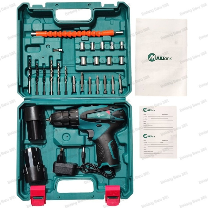 MAILTANK SH191 Cordless bor 12v / Bor cass 12 volt / Mesin Bor Baterai 12 v / Bor baterai set 12v / 