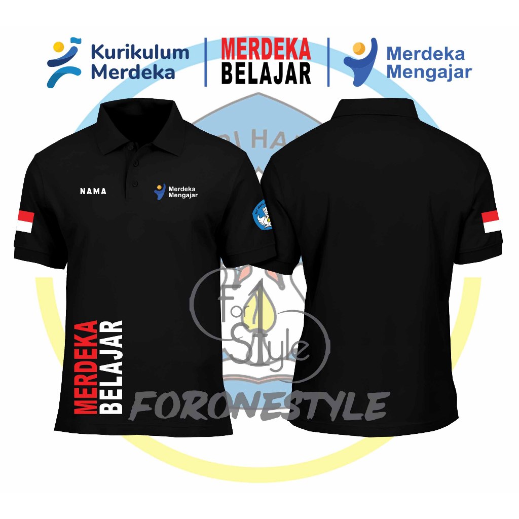 POLOSHIRT KEMENDIKBUD MERDEKA BELAJAR - POLO MERDEKA MENGAJAR - POLO KULIKULUM MERDEKA BELAJAR